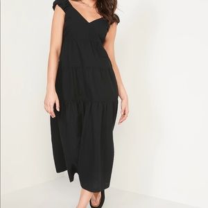 Tiered Seersucker All-Day Maxi Dress for Women